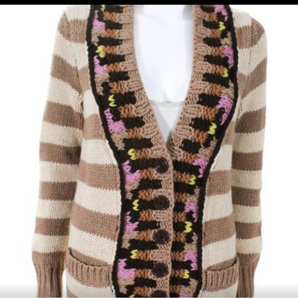 ANTHROPOLOGIE Sparrow Hopi Basket Cardigan NWOT